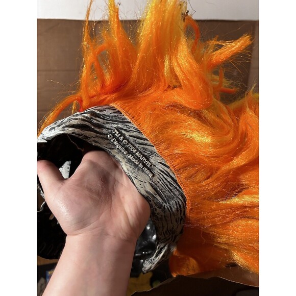 Marvel Disguise 2004 Ghost Rider Mask Halloween Cosplay Good Condition - Picture 2 of 5